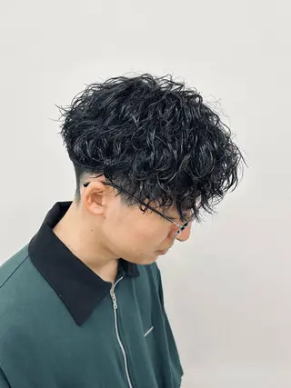 ミディアム パーマ メンズ 🏁メンズパーマ/ RYOYAのヘアスタイル