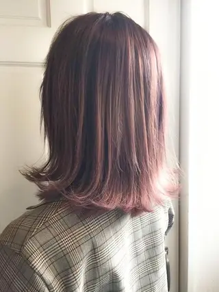 ミディアム カラー ショート✨ボブ✨代表 新田見美仁のヘアスタイル