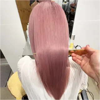 セミロング カラー 圧倒的なケアブリーチ /髪質改善🩵松田のヘアスタイル