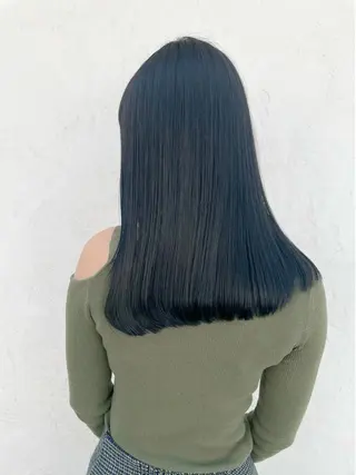 ロング カラー 顔周りカット 【オノザワリョウ】のヘアスタイル
