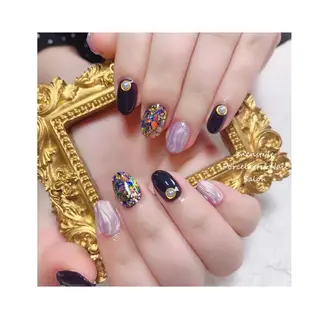 ミディアム ネイル 👑enen style👑のネイルデザイン