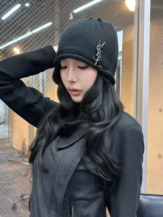 カラー ロング 韓国ヘア💖Wカラー 💖透明感カラー💖のヘアスタイル