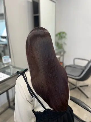 ロング カラー JIN/暖色カラー /髪質改善/艶髪のヘアスタイル