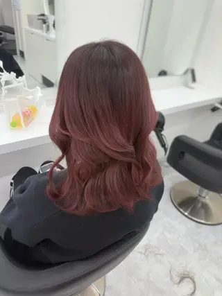 ロング カラー パーマ ヘアアレンジ メンズ キッズ ♥️韓国ヘア レイヤー♥️ゆりのヘアスタイル