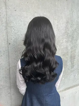 セミロング パーマ 原田 聖也のヘアスタイル