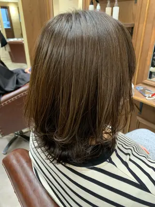 ミディアム カラー 美髪矯正/艶髪 CLUTCH田中海琴のヘアスタイル