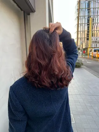ミディアム パーマ 高橋 竜也のヘアスタイル