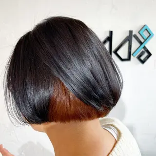 ショート カラー パーマ ヘアアレンジ Add9 柳田健登のヘアスタイル