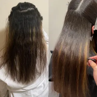 ロング カラー 🌈本物の髪質改善 森田涼平のヘアスタイル