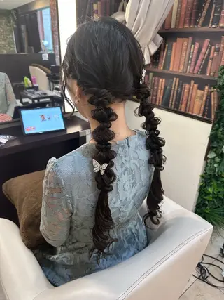 ロング ヘアアレンジ mio/【日本橋】 撮影モデルのヘアスタイル