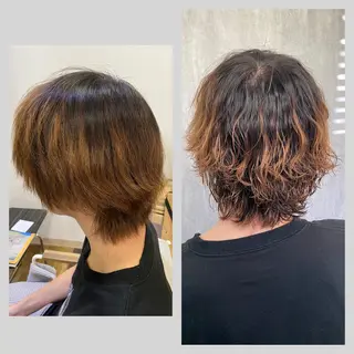 パーマ 佐藤 沙也輝のヘアスタイル