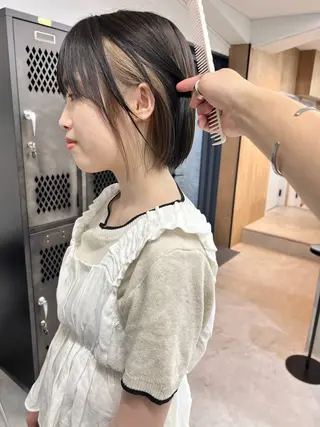 ショート カラー 樫原裕二/レイヤー カット/透明感カラーのヘアスタイル