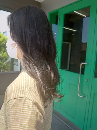 ロング カラー 星野 美由/メンズカットのヘアスタイル