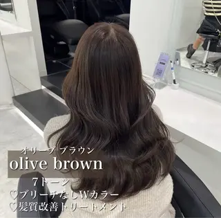 カラー 🤍ブリーチなし ブラウンhimi🤍のヘアスタイル