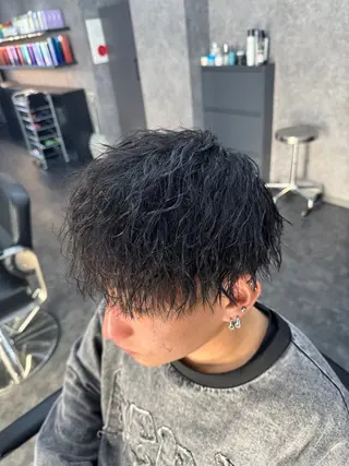 パーマ メンズ 深野 ちさとのヘアスタイル