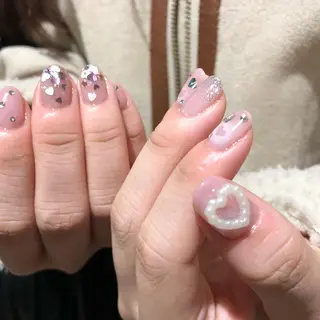 ネイル パラあり！フィルイン 美フォルムのネイルデザイン