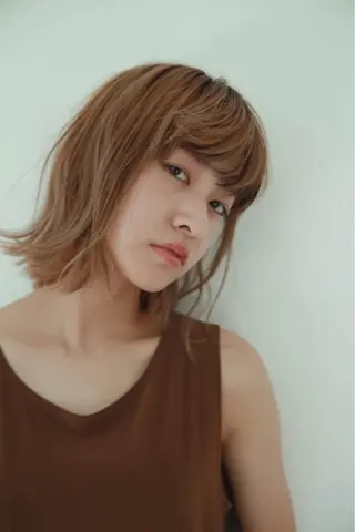 ミディアム カラー パーマ ヘアアレンジ メンズ キッズ ネイル マツエク・マツパ EnBlesS西宮 マンツーマン神道有基のヘアスタイル