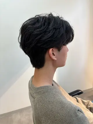パーマ メンズ 保立/フェザーパーマ /メンズカット千葉のヘアスタイル