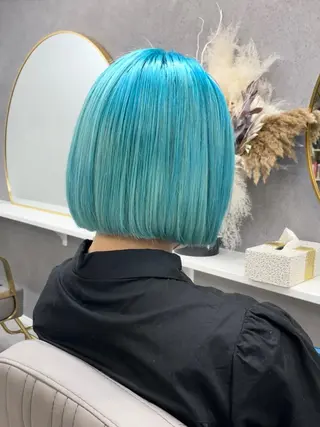 ショート バレイヤージュ/ハイ ライト/庄司鉄平のヘアスタイル