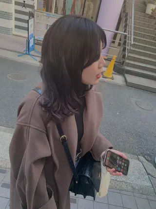 ミディアム カラー メンズ特化パーマ 美容師/小泉賢徒のヘアスタイル