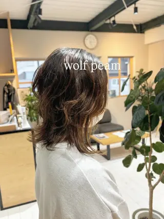 ミディアム パーマ 林 晃輔のヘアスタイル