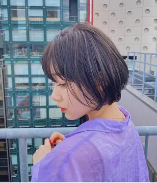 ショート カラー パーマ 🍃服部 雅哉🍃銀座◎のヘアスタイル