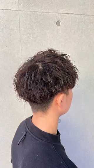 ショート パーマ メンズ 湘南のパーマ職人 🔥清水琉葵🔥のヘアスタイル