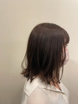 ミディアム カラー ヘアアレンジ 奈良 明日香のヘアスタイル