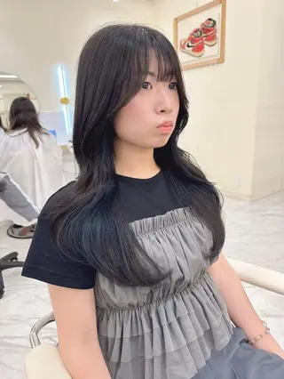 セミロング カラー ヘアアレンジ 髪質改善特化 🫧松野力也のヘアスタイル
