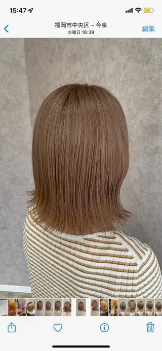 ミディアム バレイヤージュ特化｜ Takuのヘアスタイル