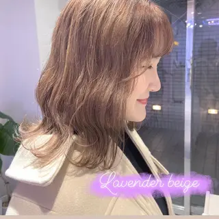ミディアム カラー ヘアアレンジ 天神レイヤーカット No.1💖マユカのヘアスタイル