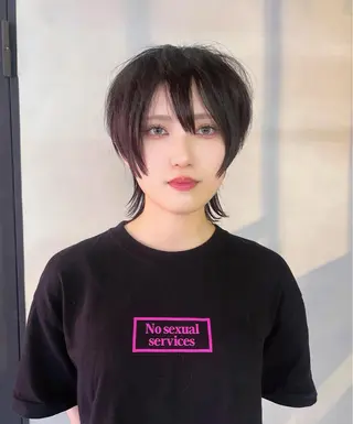 ショート 柏 ウルフ/レイヤー 田中佐和🐺のヘアスタイル