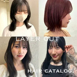 セミロング カラー ⌇🌹透明感カラー 🌹ᴍᴇɢᴜᴍɪ ⌇のヘアスタイル