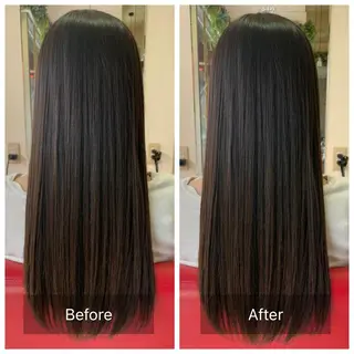 ロング 岸本 友子のヘアスタイル