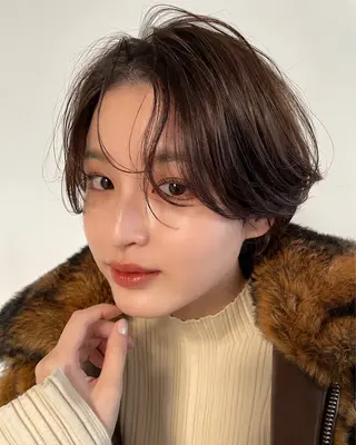 ショート カラー ヘアアレンジ 一箭 恵梧/ロングヘアのヘアスタイル
