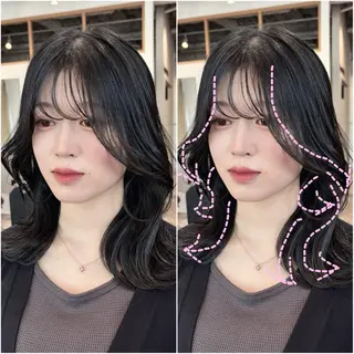 ミディアム 韓国hair🦋 Nanaのヘアスタイル