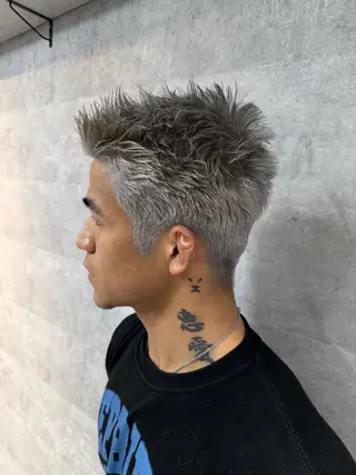 ショート カラー メンズ HOHOMI （ほほみ）のヘアスタイル