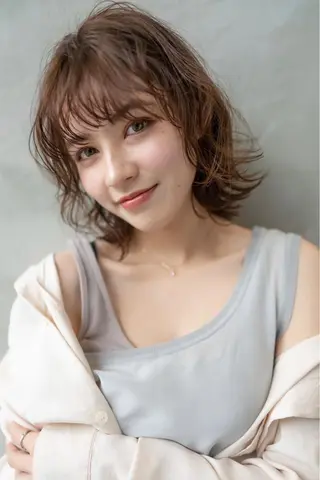 ミディアム カラー 韓国ヘア 店長NEGIのヘアスタイル
