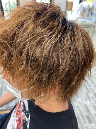 パーマ メンズ 大坪 拓斗のヘアスタイル