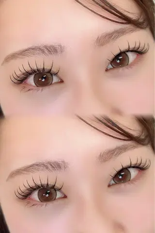 マツエク・マツパ total beauty salon felic'ita所属・LED/パリエク/ 上下/束感まつげのマツエク・マツパデザイン