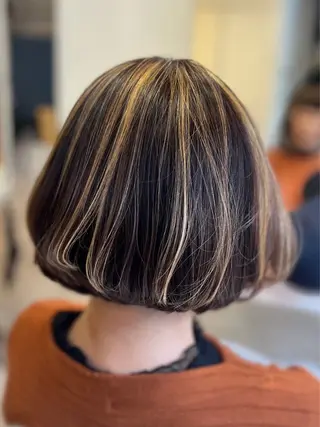 ミディアム カラー ️ちば🩵JILLE 恵比寿 透明感カラーのヘアスタイル