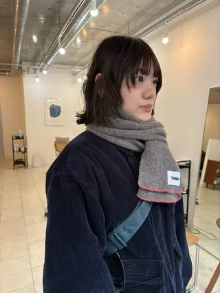 ミディアム カラー eri kinjoのヘアスタイル
