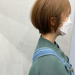 ショート カラー 🌱小顔魅せショート 髪質改善カラー/泉綺のヘアスタイル