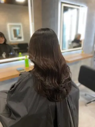 ロング カラー ヘアアレンジ レイヤー×透明感カラ ーHAYATOのヘアスタイル