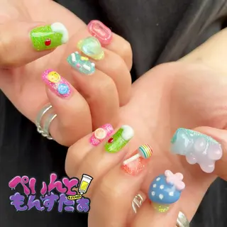 ネイル ぺいんともんすたぁ 鶴橋のネイルデザイン