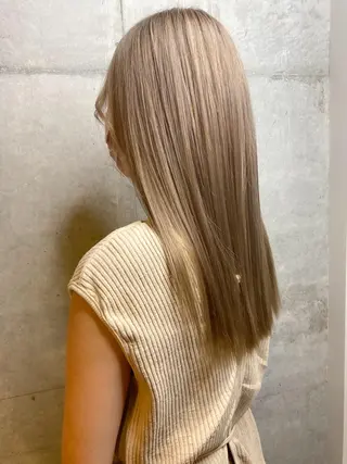 ロング カラー 河原 楓樹のヘアスタイル