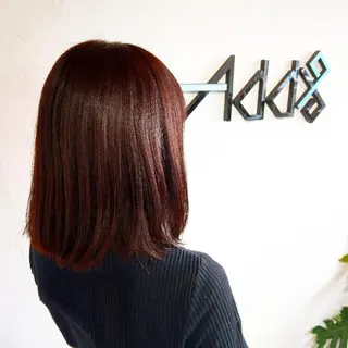 ミディアム カラー ヘアアレンジ Add9 柳田健登のヘアスタイル