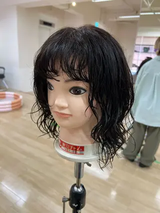 ミディアム 朝が楽になる艶髪縮毛 ✨中稲明梨のヘアスタイル