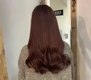 セミロング 髪質改善&艶カラー sotaのヘアスタイル