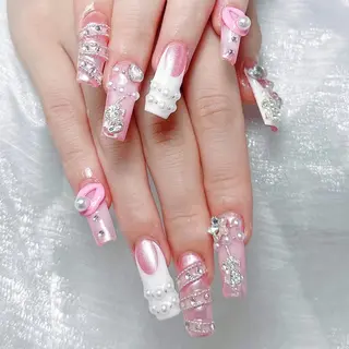 ネイル 🦋チップ長さだし 専門店🦋のネイルデザイン